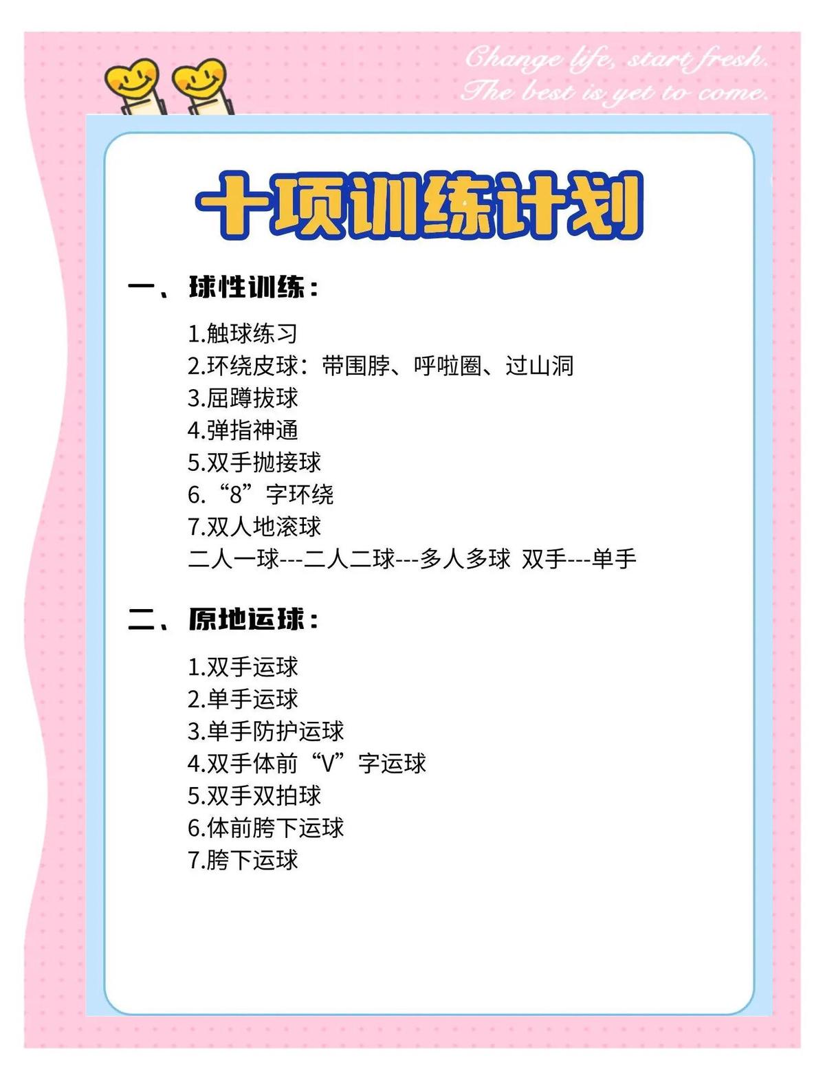 篮球分别有哪些专门的训练方法